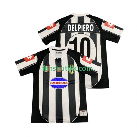 Fotballdrakt Juventus DEL PIERO 10 2003 Retro Hjemmetrøye 2002 Kortermet